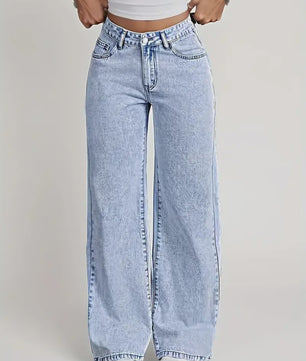 Dames Wijde Pijpen Jeans - Baggy Streetwear Broek voor Casual Stijl