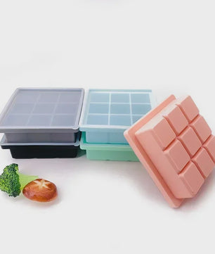 Babyvoeding Bakjes met Deksel - Invries- en Bewaartray voor Babyvoeding, Borstvoeding en Flesvoeding