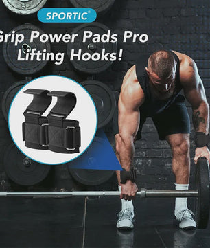 Fitness Grip Hooks met Polsbanden - Verbeter je Kracht en Grip bij Gewichtheffen