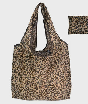 Grote Leopard Print Shopper Tas - Opvouwbare Handtas voor Dagelijks Gebruik