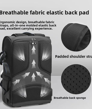 Waterdichte Fototas Rugzak - Retro Stijl, Grote Capaciteit voor Camera & Laptop