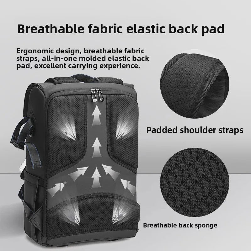 Waterdichte Fototas Rugzak - Retro Stijl, Grote Capaciteit voor Camera & Laptop