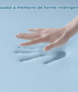 Inre 8cm Traagschuim Matrasoplegger - Comfortabel, Ademend & Hypoallergeen met Wasbare Hoes