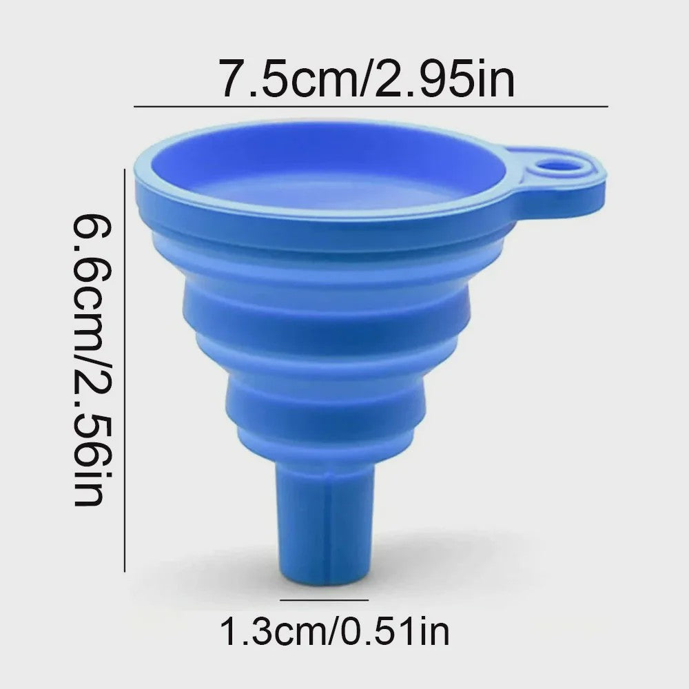 Universele Silicone Opvouwbare Trechter voor Auto Olie en Vloeistof Verversen