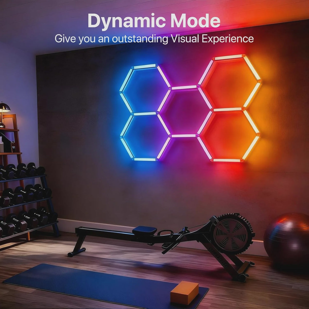 Hexagon LED Verlichting RGB - Dimbare Wandlampen & Plafondlampen voor Gaming, Feest & Garage
