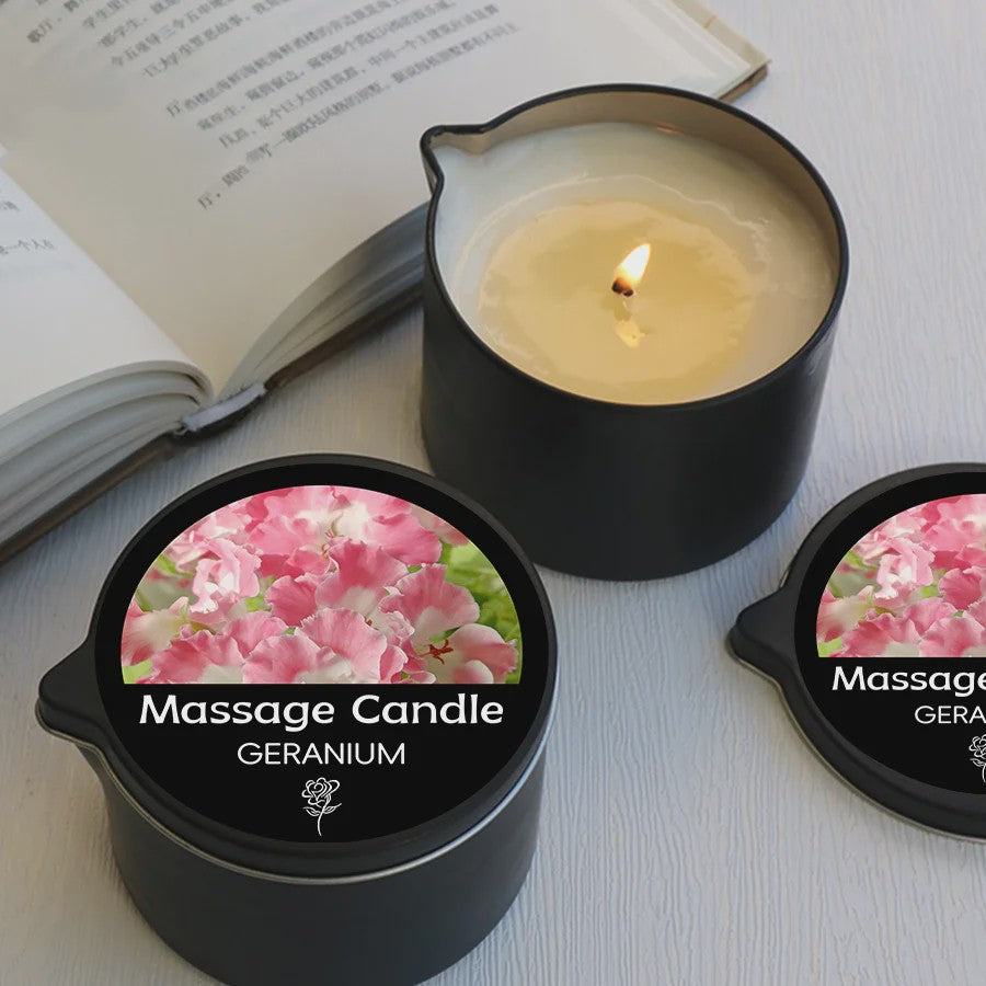 Luxe Massage Olie Kaars - Aromatherapie voor Ontspanning & Huidverzorging