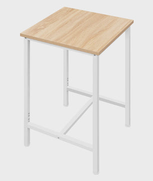 WOLTU Bartafel Vierkant 60x60cm Hoog - Stijlvol Keuken & Bistro Meubel met Metaal Frame