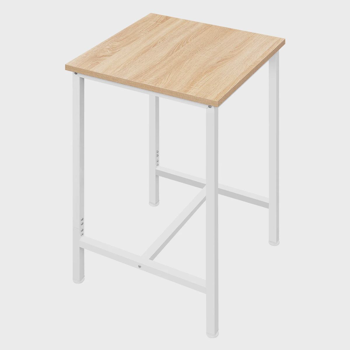 WOLTU Bartafel Vierkant 60x60cm Hoog - Stijlvol Keuken & Bistro Meubel met Metaal Frame
