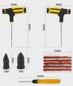 Universele Bandenreparatieset Motor & Auto - Incl. EVA Opbergkoffer