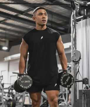 Heren Tanktop Zonder Mouwen - Sneldrogend & Ademend voor Fitness en Sport
