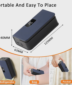 Draagbare Mini Heat Sealer & Bag Opener - 2-in-1 Keukenapparaat voor Voedselverpakking