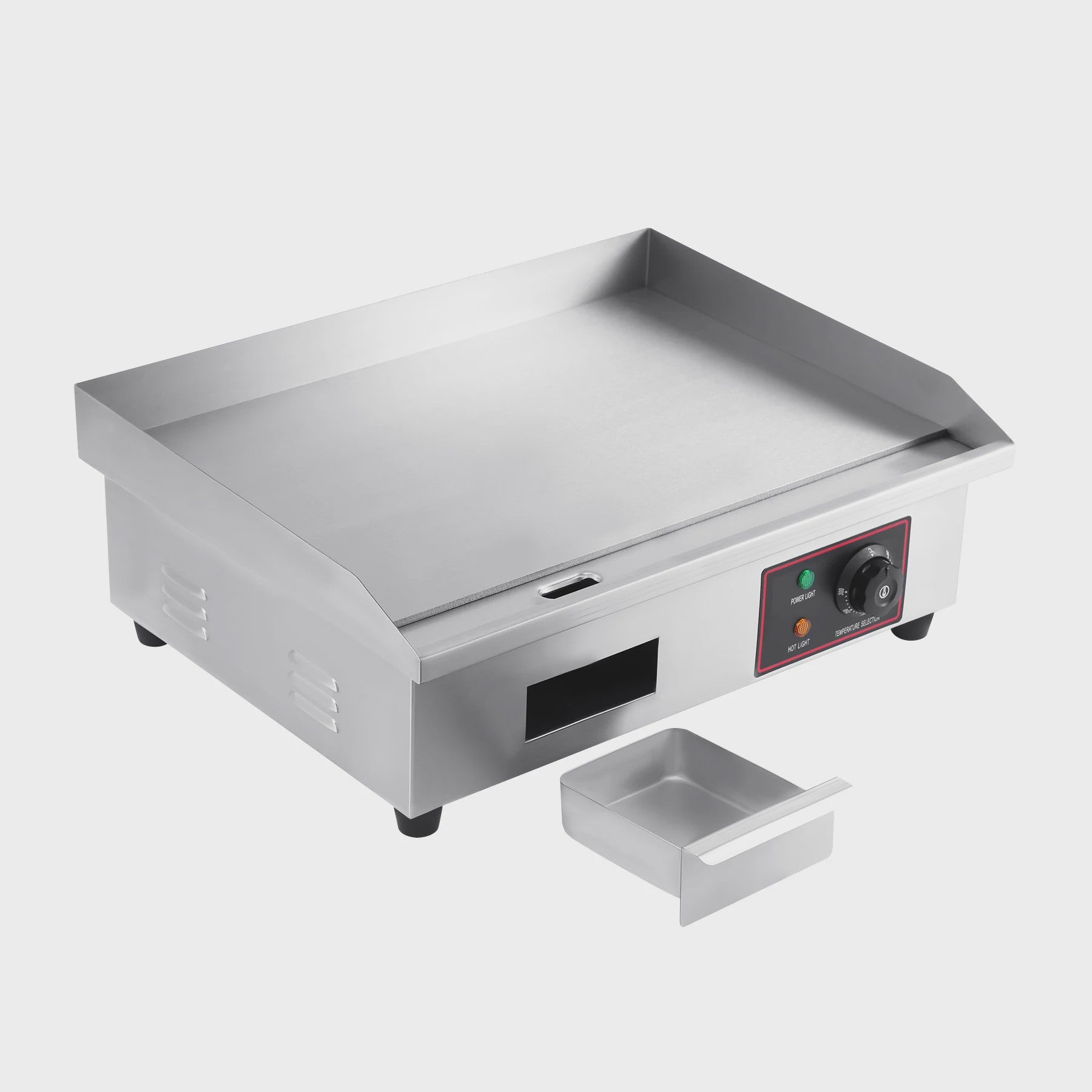 3000W Elektrische Bakplaat - RVS Grillplaat met Lade voor Buiten Koken
