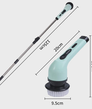Elektrische Schoonmaakborstel 9-in-1: Krachtige Spin Scrubber voor Huis en Keuken