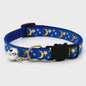 Verstelbare Kattenhalsband met Bel en Sterren/Maan Print - Veilig & Stijlvol