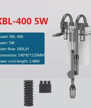 SUNSUN XBL Hang-on Aquarium Filter - Klein, Stil en Efficiënt Extern Filter