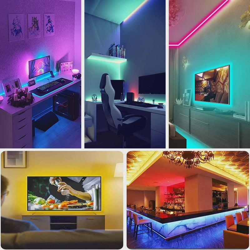 RGB LED Strip Verlichting met 44-toets Afstandsbediening - Flexibel en Sfeervol
