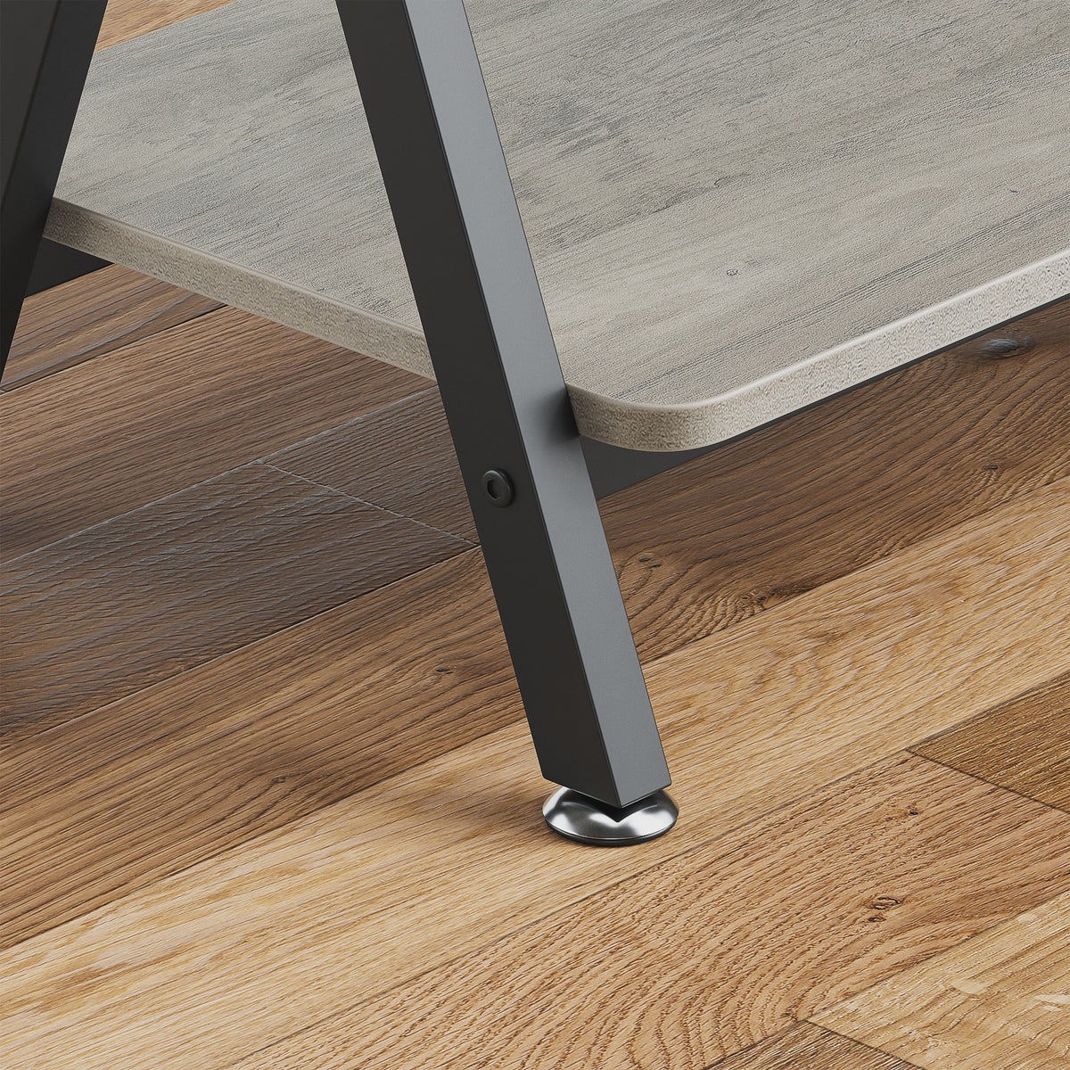 Industriële Console Tafel met Plank - Smal Metalen Frame voor Hal, Woonkamer of Entree