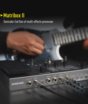 SONICAKE Matribox II Gitaar & Bass Multi-Effect Processor met Expression Pedal, FX Loop, USB