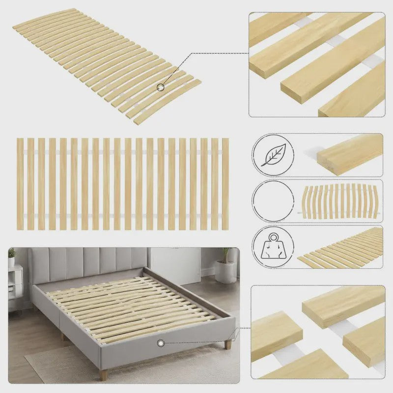 Houten Lattenbodem 80x200cm - Flexibele Latten & Opvouwbaar
