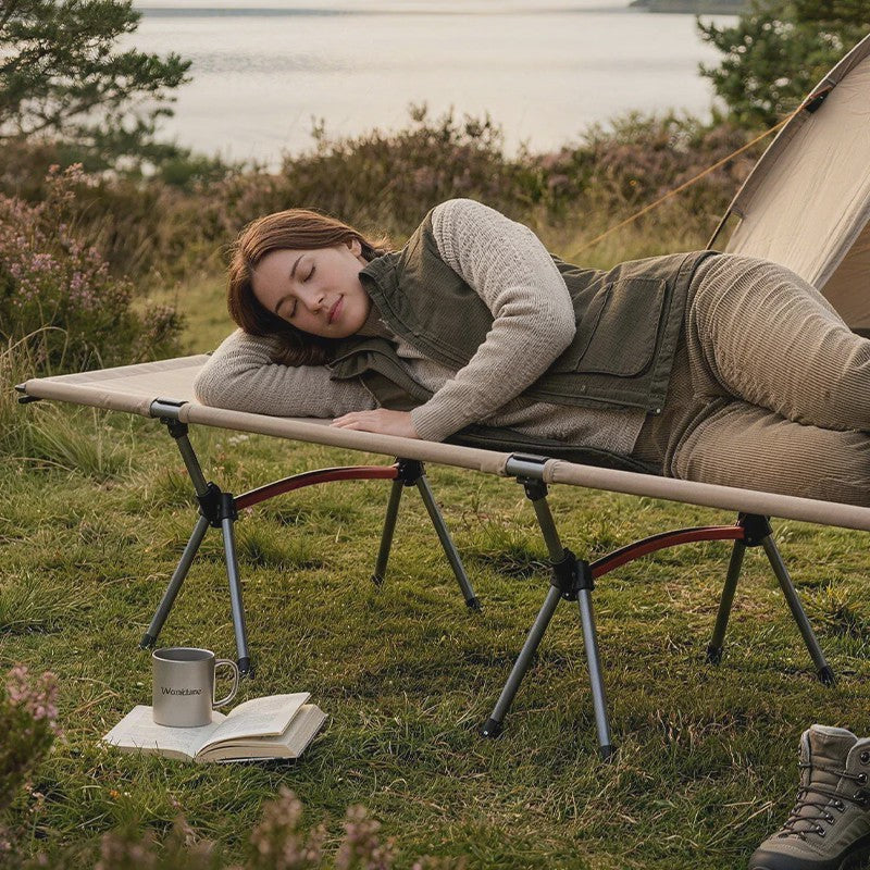 WESTTUNE Ultralichte Aluminium Camping Cot - Opvouwbaar Kampeerbed