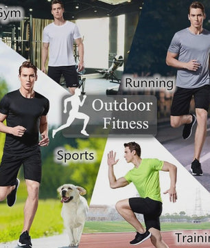 Heren Sneldrogend Sport T-shirt - Ademend & Lichtgewicht voor Training & Hardlopen