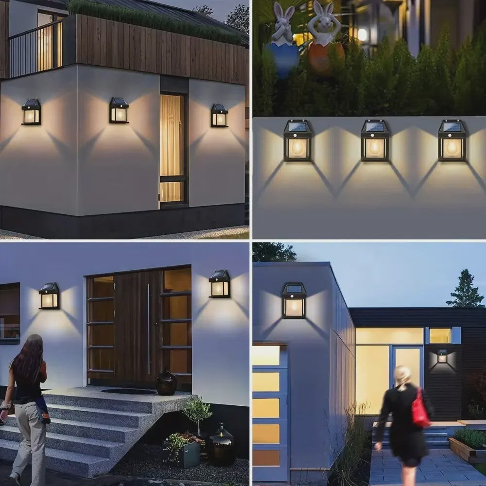 Krachtige Solar Wandlamp met Bewegingssensor - Waterdicht & Automatisch Licht