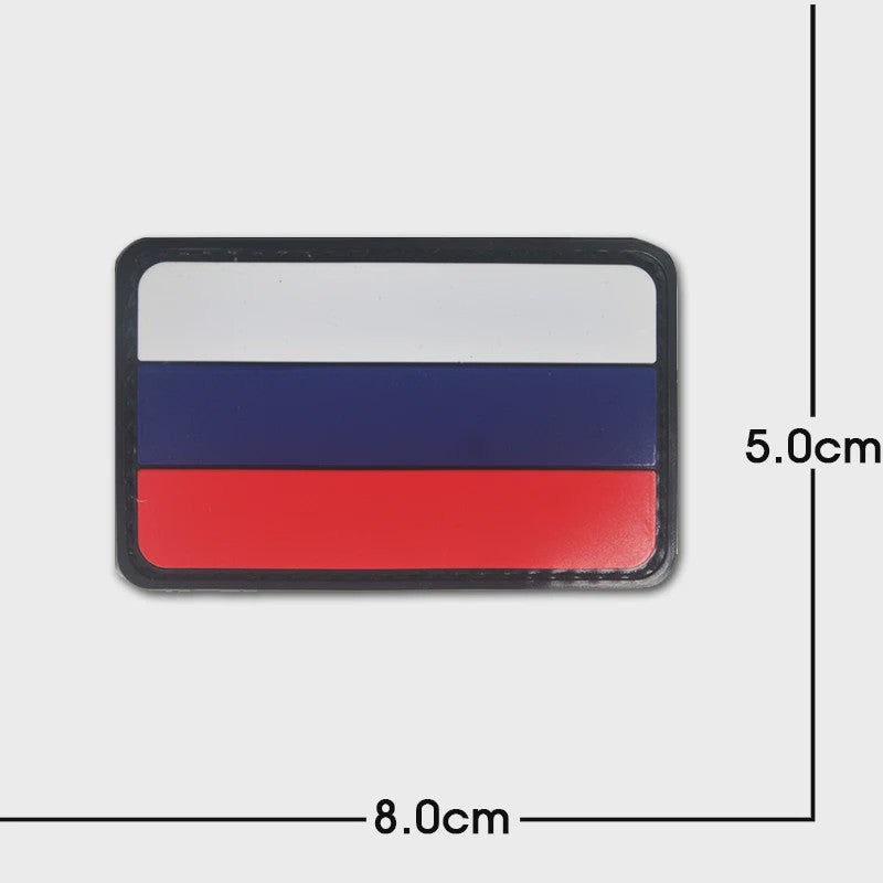 3D PVC Vlag Patches - Rubberen Militaire Emblemen met Klittenband