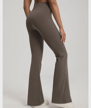 Naked Hoge Taille Bell Bottom Broek - Taille Corrigerend & Heupliftend voor Yoga & Fitness