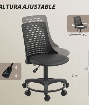 Ergonomische Bureau Stoel Grijs - Draaibaar, Verstelbaar & Ventilerend