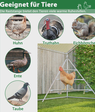 Ruime Kippenhok met Ren 3x2M - Weerbestendig en Veilig
