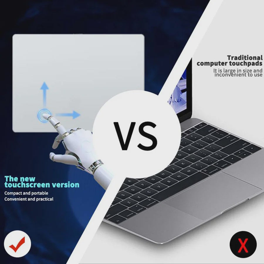 Bedraad Multi-Touch Trackpad met Gehard Glazen Oppervlak - Hoge Precisie & Vlotte Bediening