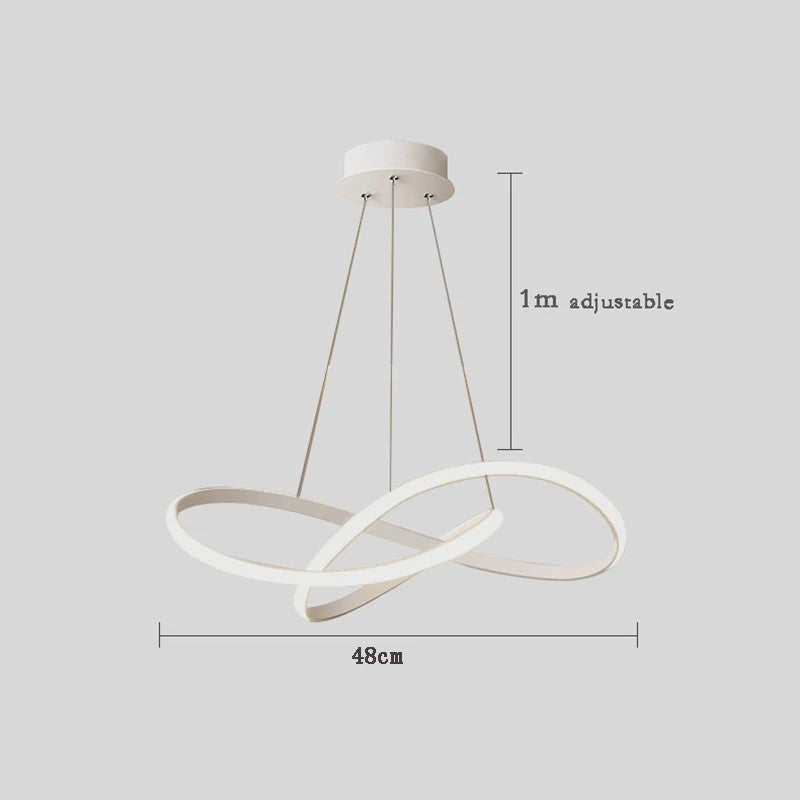Moderne LED Plafondlamp Chandelier - Stijlvolle Hanglamp voor Woonkamer, Eetkamer & Hal