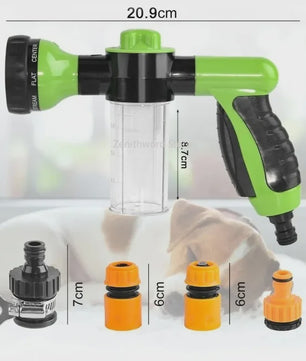 Multifunctionele Hondendouche Spuitpistool 8-in-1 met Schuimfunctie - Ideaal voor Huisdieren, Auto & Tuin