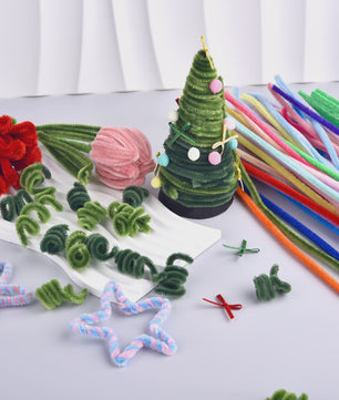 100 Stuks Chenille Stelen - Flexibele Knutseldraad voor Creatieve DIY Projecten