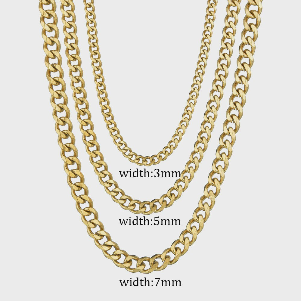 RVS Cuban Link Ketting - Klassiek Punk & Hip-Hop Design voor Heren en Dames