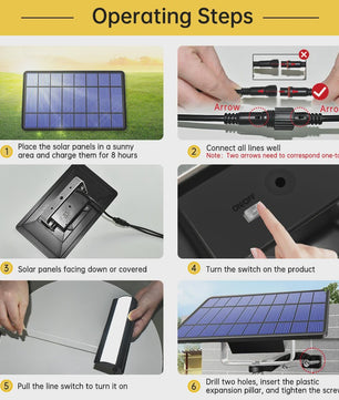 Solar Lamp met Afstandsbediening voor Binnen & Buiten - Zonne-energie Tuinlamp met Trekkoord