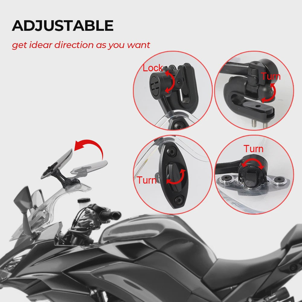 Verstelbare Motor Windscherm Verlenging - Spoiler Deflector voor Alle Modellen
