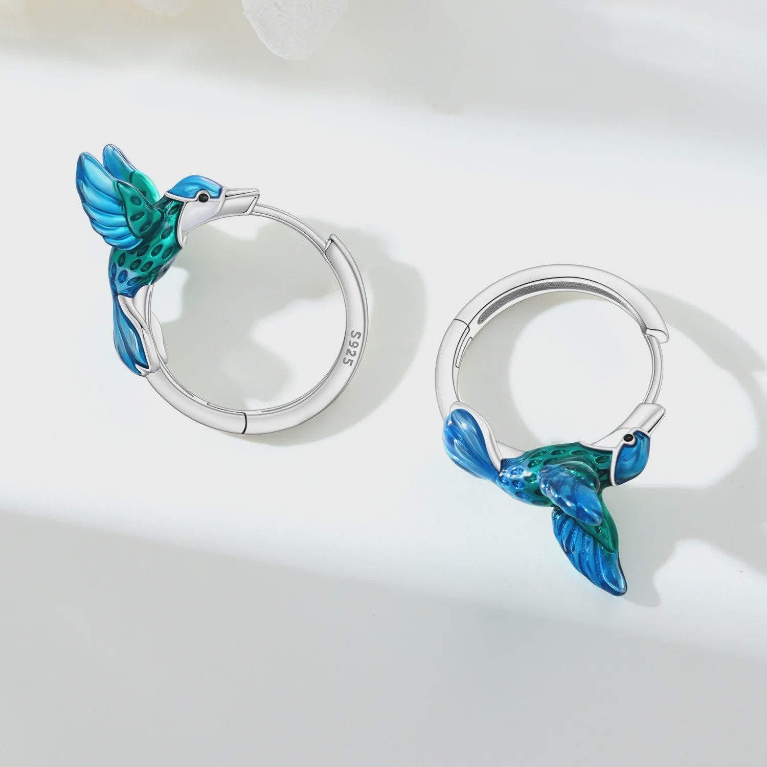 Exquise 925 Sterling Zilveren Oorbellen: Kolibrie & Papegaai - Mode Sieraden