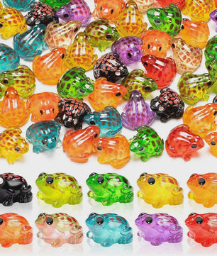 Set van 10 Lichtgevende Mini Kikkers - Glow in the Dark Figuurtjes voor Tuin & Terrarium