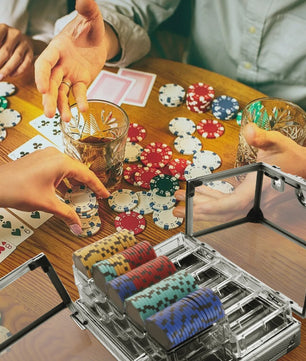 Transparante Aluminium & Acryl Poker Chip Koffer - 600 Chips