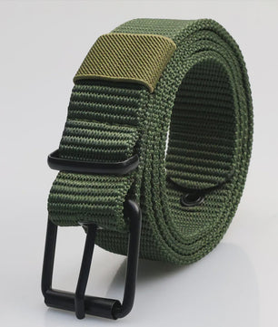 Canvas Riem Heren - Veelzijdige Pin Buckle Riem voor Studenten, Militaire Stijl & Denim