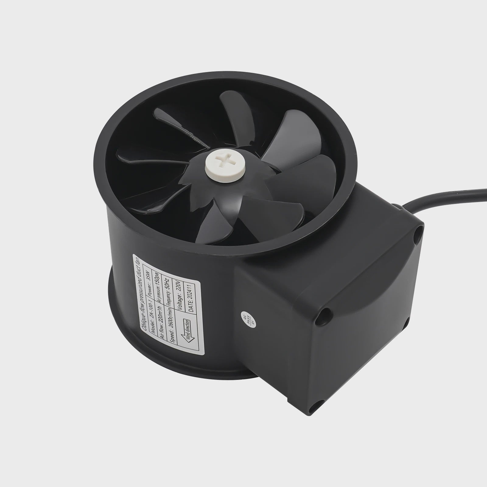 Stille Afzuigventilator 220V - Ideaal voor Keuken, Badkamer en Toilet