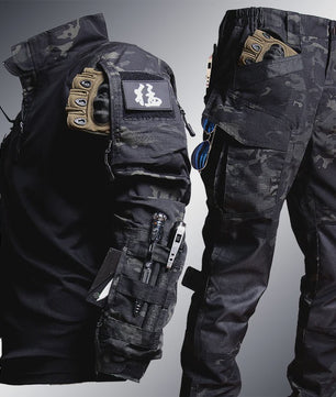 Tactisch Uniform Set: Camouflage Shirt & Broek voor Outdoor, Jacht & Airsoft