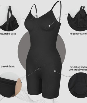 Corrigerende Bodysuit met Short: Buikcontrole, Taille Trainer & Billenlifter