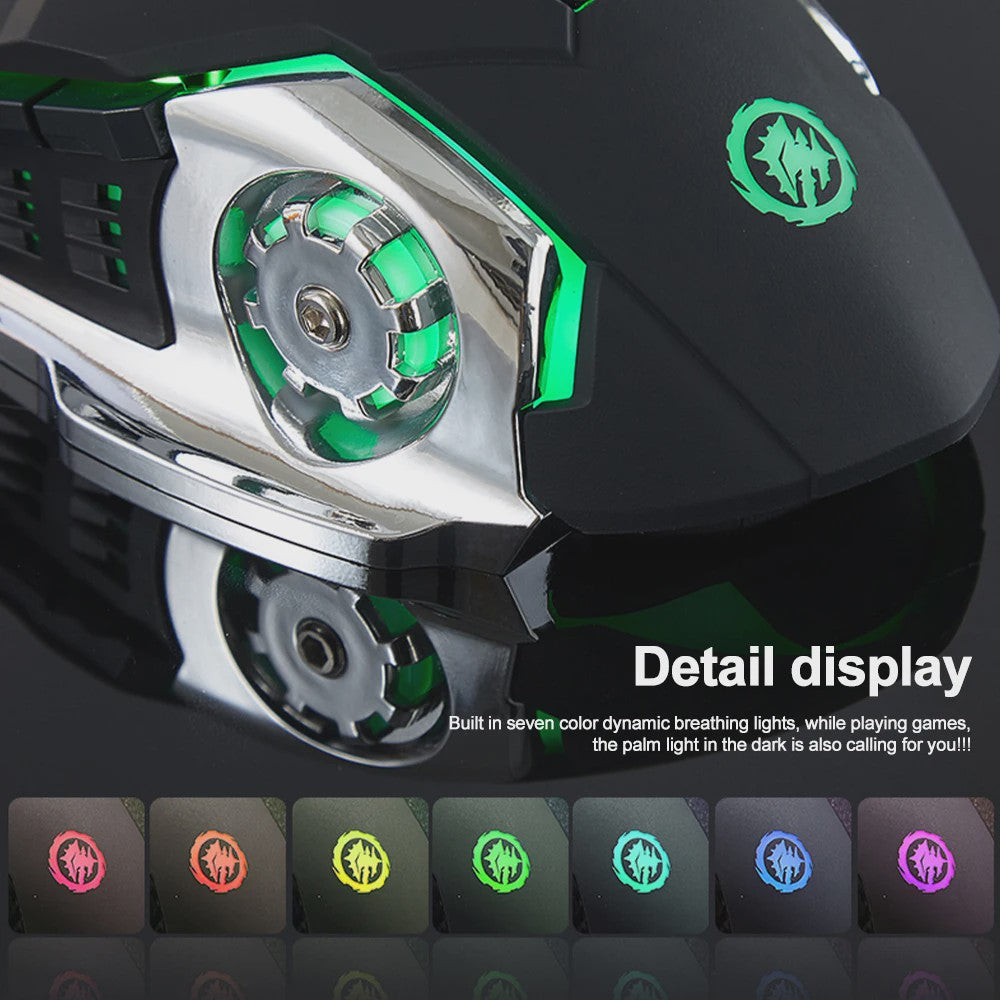 Oplaadbare Gaming Muis: Dual Mode Bluetooth 5.2 & 2.4G Wireless, 3600 DPI