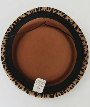 Stijlvolle Dames Baret met Luipaardprint - Mode Hoed voor Elke Gelegenheid