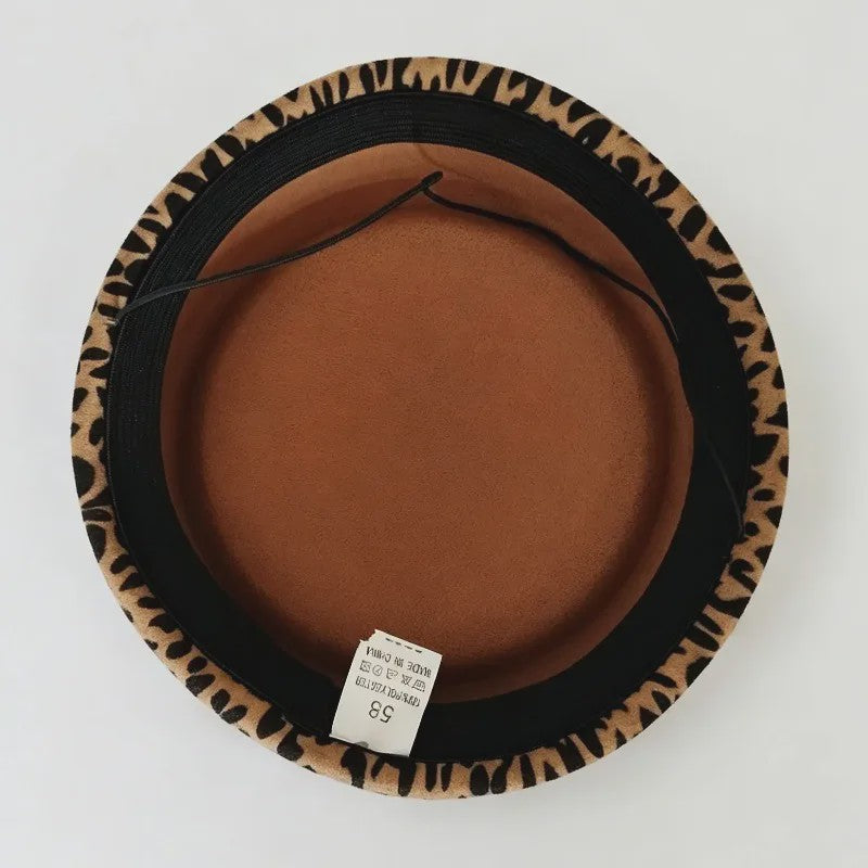 Stijlvolle Dames Baret met Luipaardprint - Mode Hoed voor Elke Gelegenheid