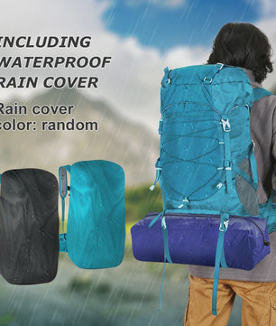 WESTTUNE 50L Wandelrugzak met Regenhoes - Multifunctionele Outdoor Rucksack