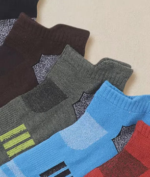 12 Paar Unisex Ademende Sportsokken - Lage Sokken voor Kinderen & Volwassenen (Maat 33-46)
