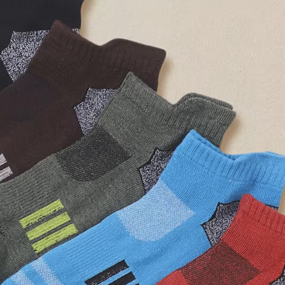12 Paar Unisex Ademende Sportsokken - Lage Sokken voor Kinderen & Volwassenen (Maat 33-46)